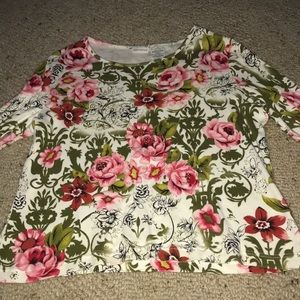 floral long sleeve shirt
